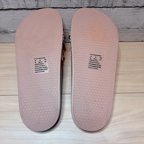 KATE SPADE SPRING FLOWER EMBELLISHED SLIDE SANDAL - Picture 10 of 13